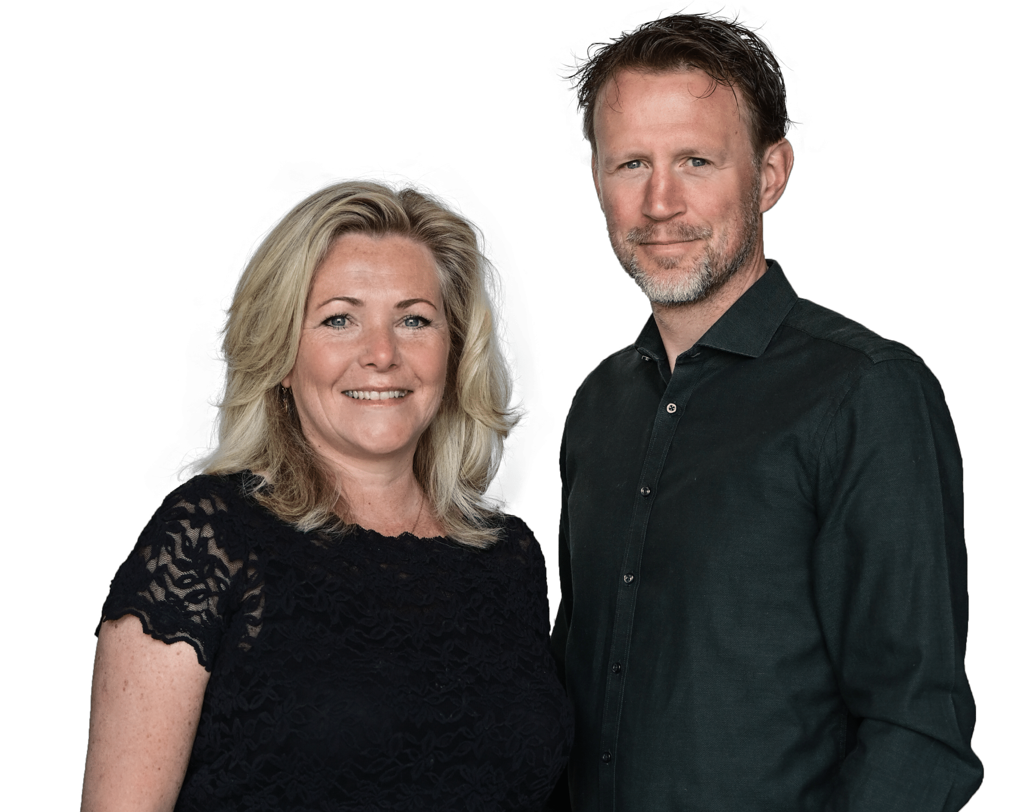 Marianne en Bart, oprichters van Zeg het met Duiten